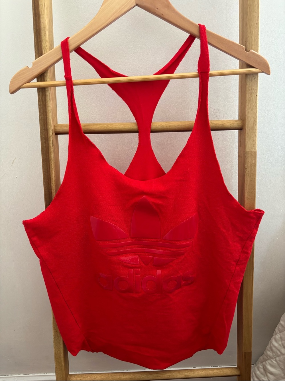 adidas Red Trefoil Tag Tank Top